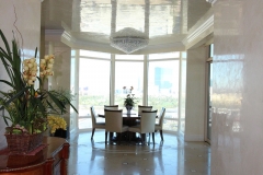 Dining room, venetian plaster ceiling, venetian plaster walls