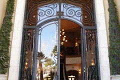 Metal and glass door, metal door, glass door, Grand entry