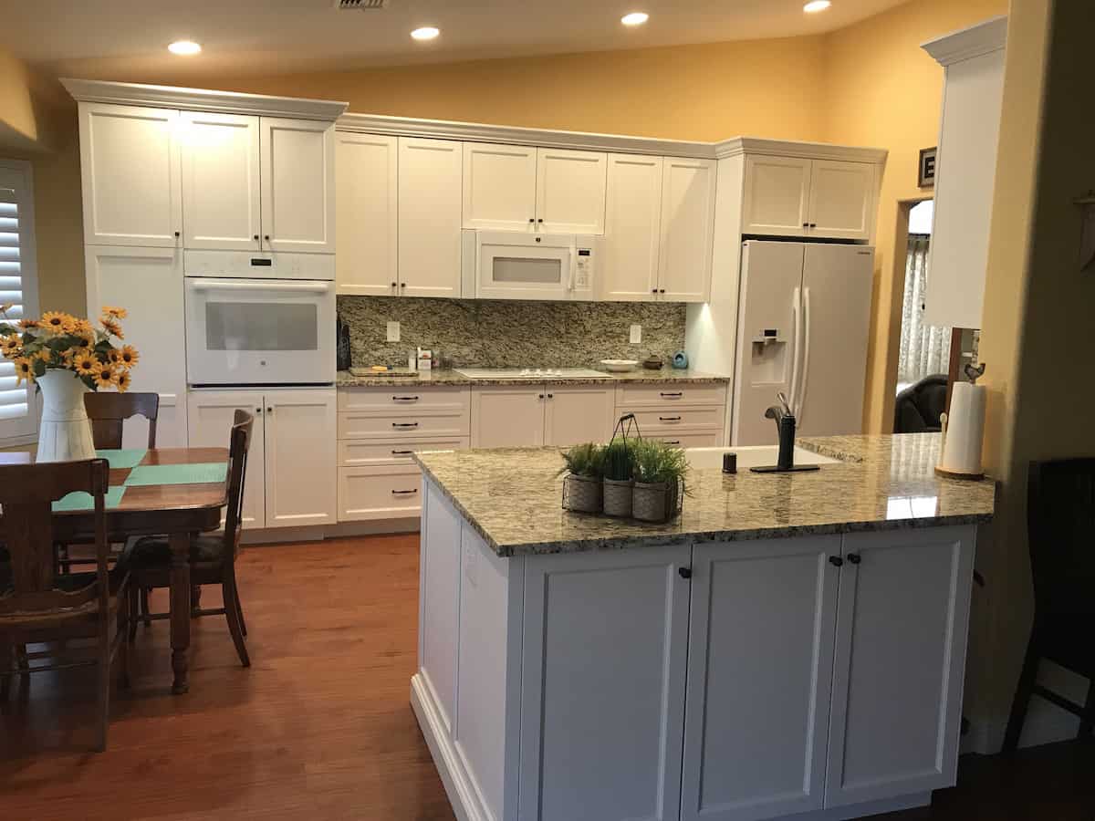 White cabinetry