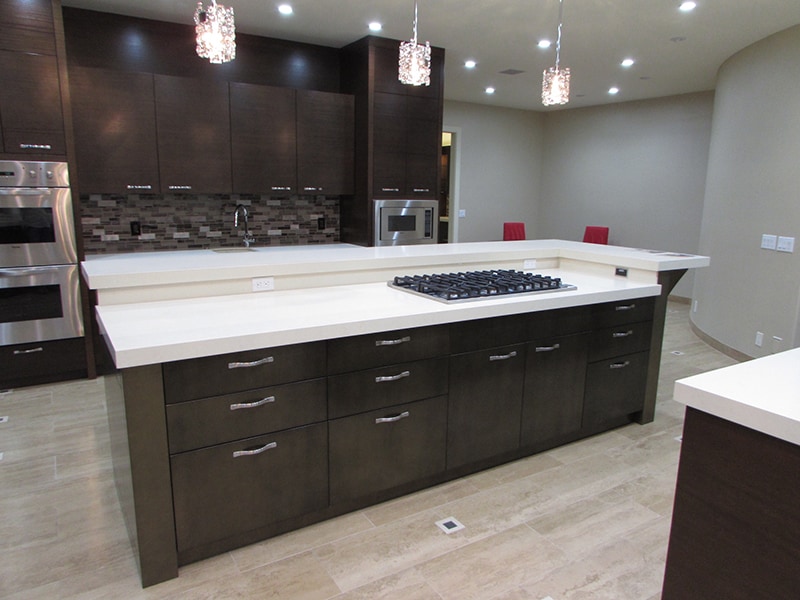 bronze-finished-island-kitchen-